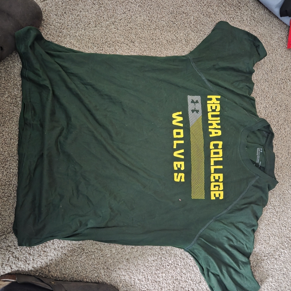 Under Armour Dark Green Keuka College Wolves Tee